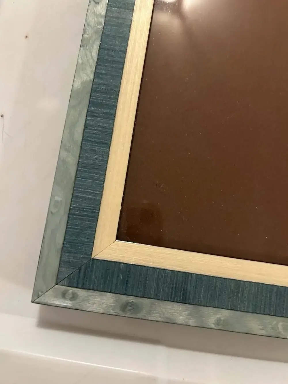 Natalini Photo Frame Blue Wood Made in Italy